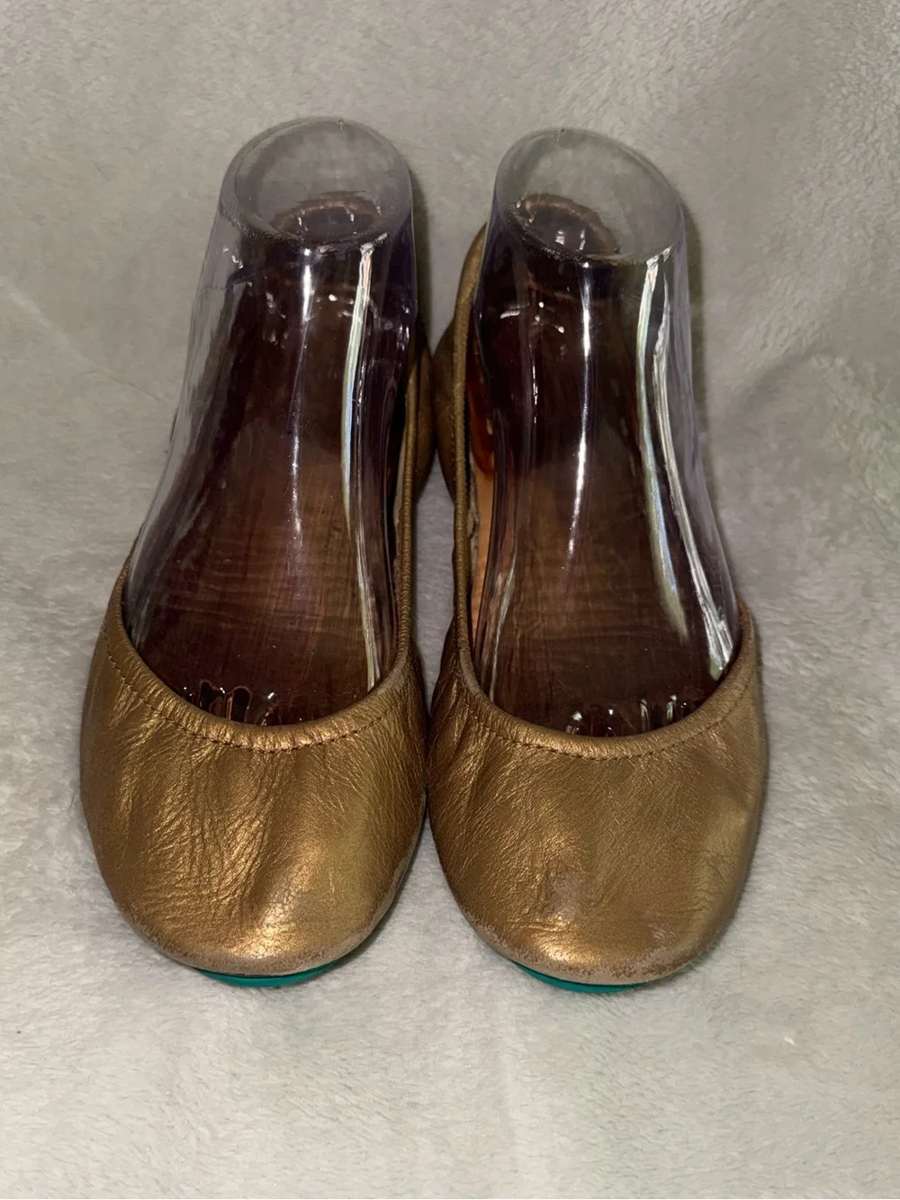 Women’s Metallic Golden Ballet Flats